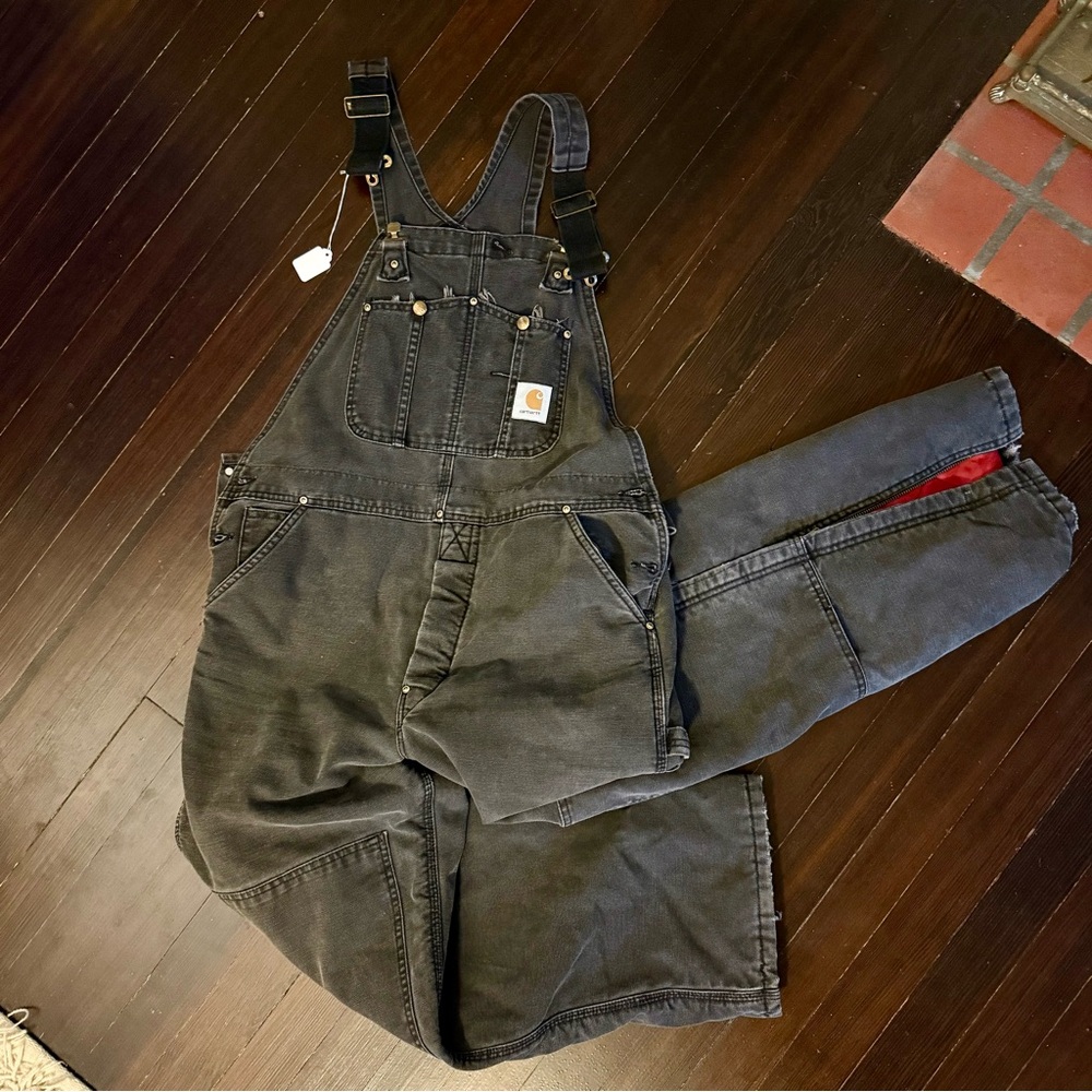 Carhartt Navy Overalls 38 x 30